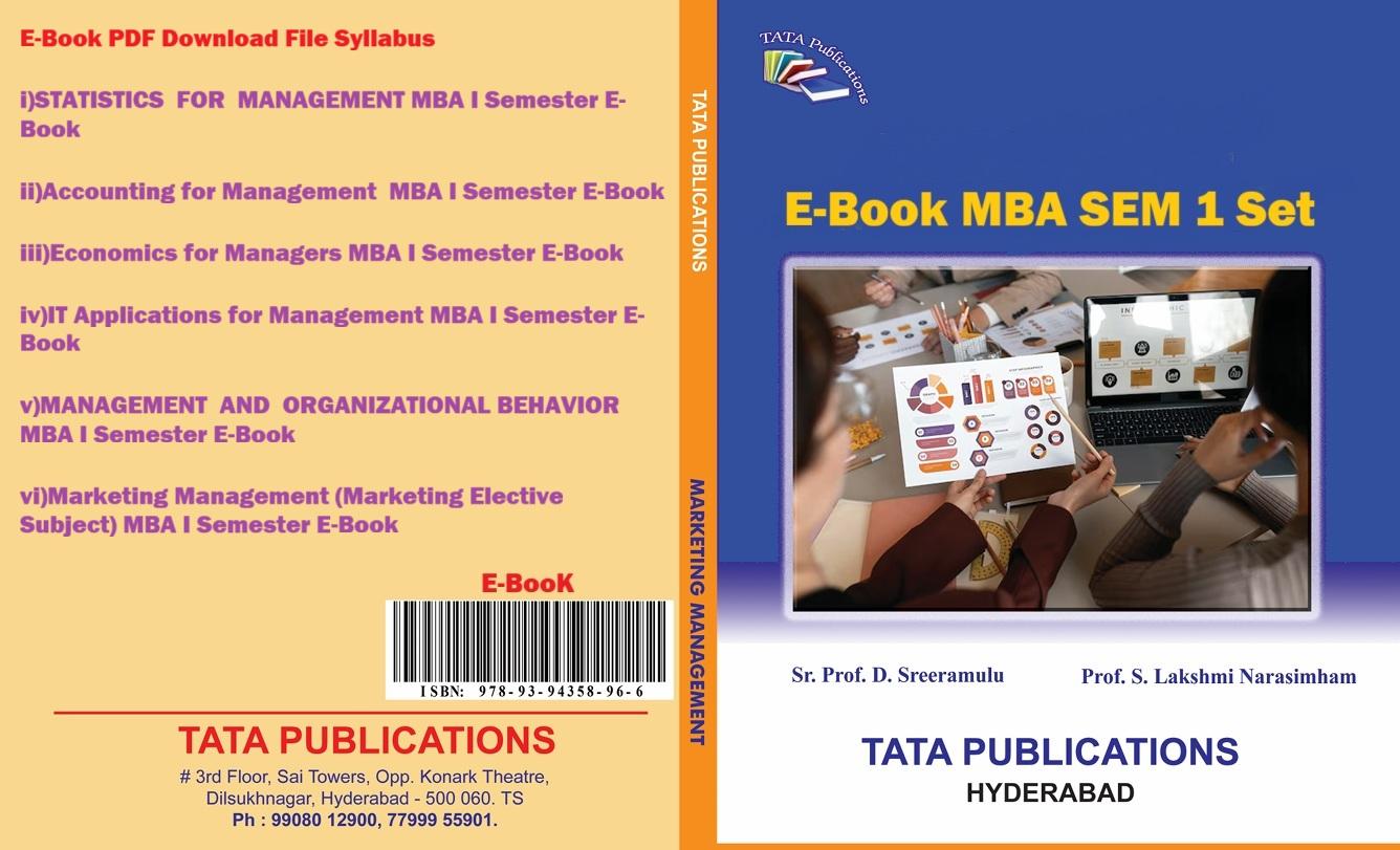 E-Book Set of MBA I Semester